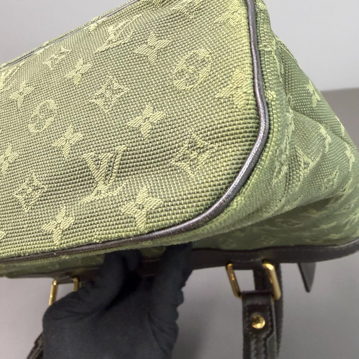 Louis Vuitton - Monogram Denim Tote Bag - Cloth - Green - (mini)