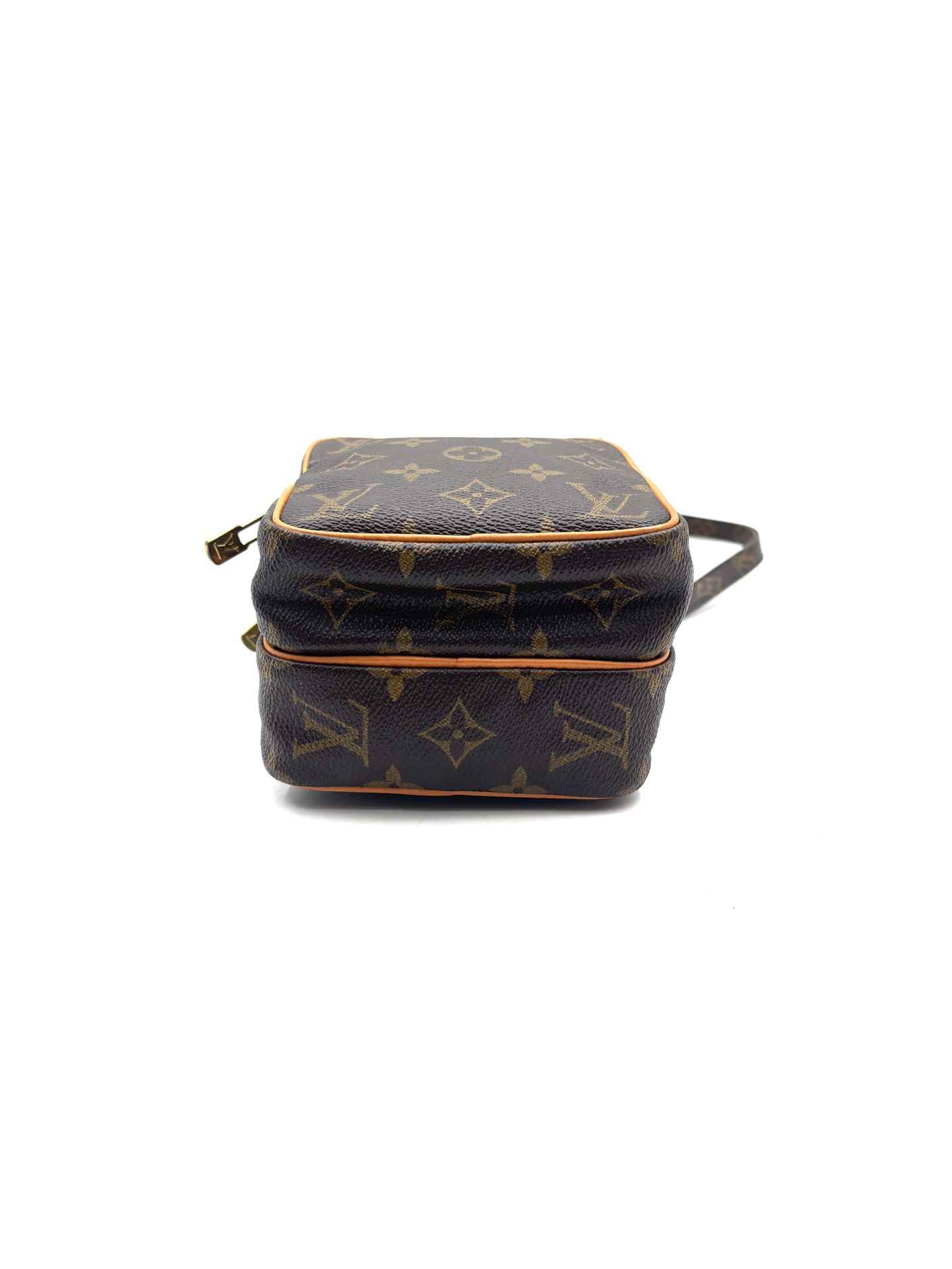 Louis Vuitton - Monogram Vertical Double Camera Bag - Monogram coated canvas with natural vachetta leather trim - Brown - (Small)
