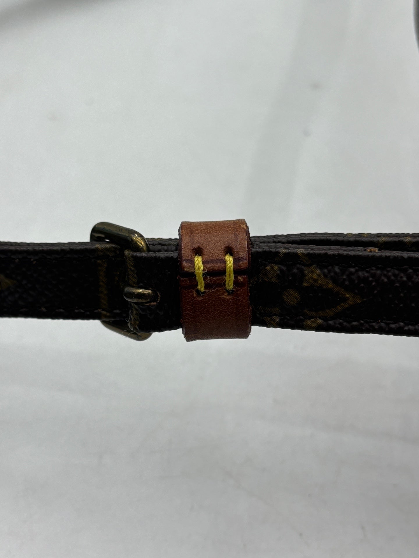 Louis Vuitton - Monogram Vertical Double Camera Bag - Monogram coated canvas with natural vachetta leather trim - Brown - (Small)