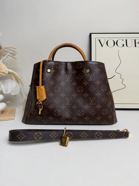 Louis Vuitton - Montaigne Bag - Leather - Brown - (medium)