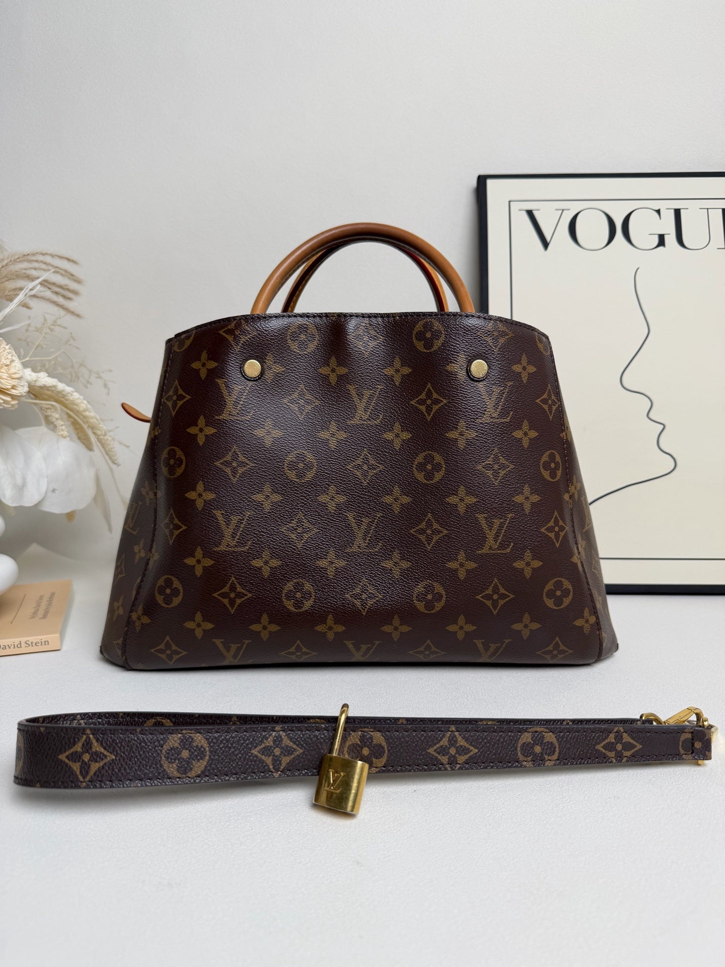 Louis Vuitton - Montaigne Bag - Leather - Brown - (medium)