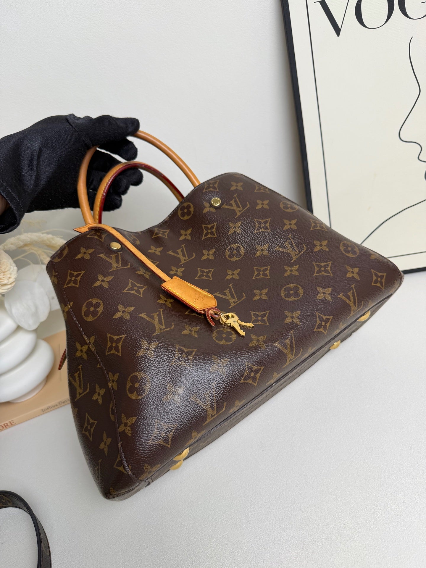 Louis Vuitton - Montaigne Bag - Leather - Brown - (medium)