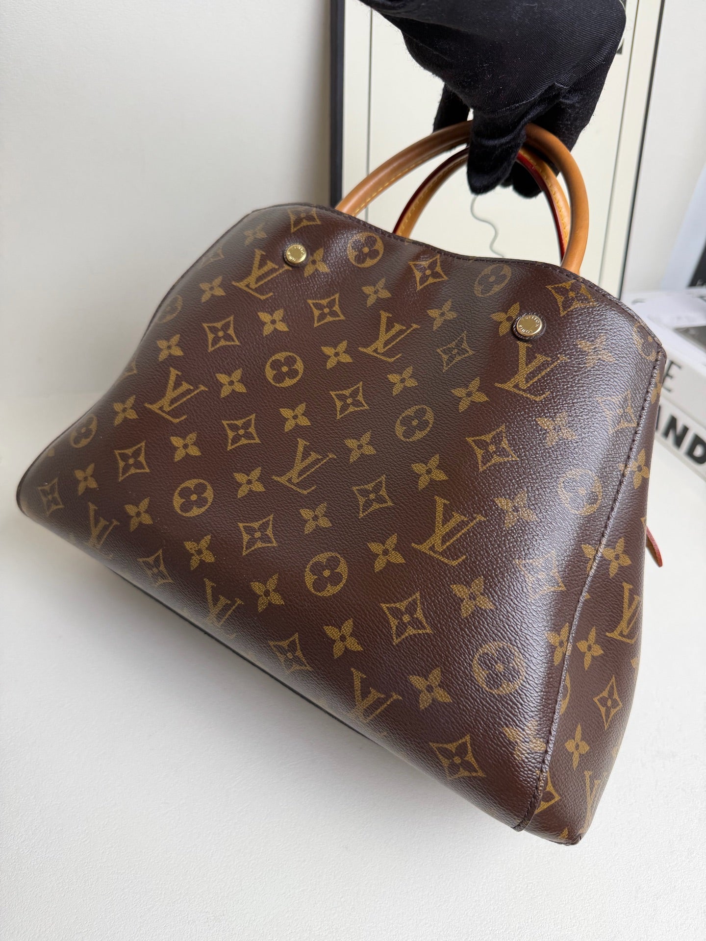 Louis Vuitton - Montaigne Bag - Leather - Brown - (medium)