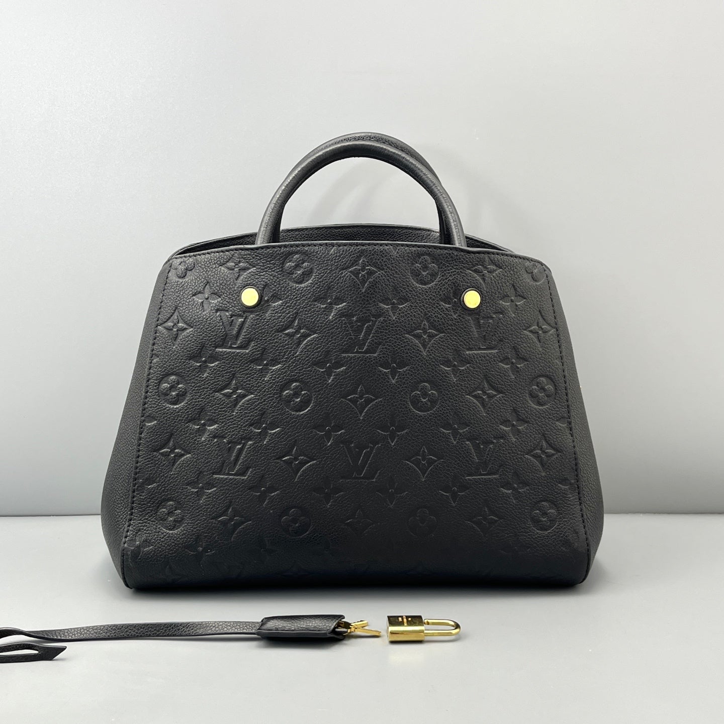 Louis Vuitton - Montaigne BB - Leather - Black - (mini)