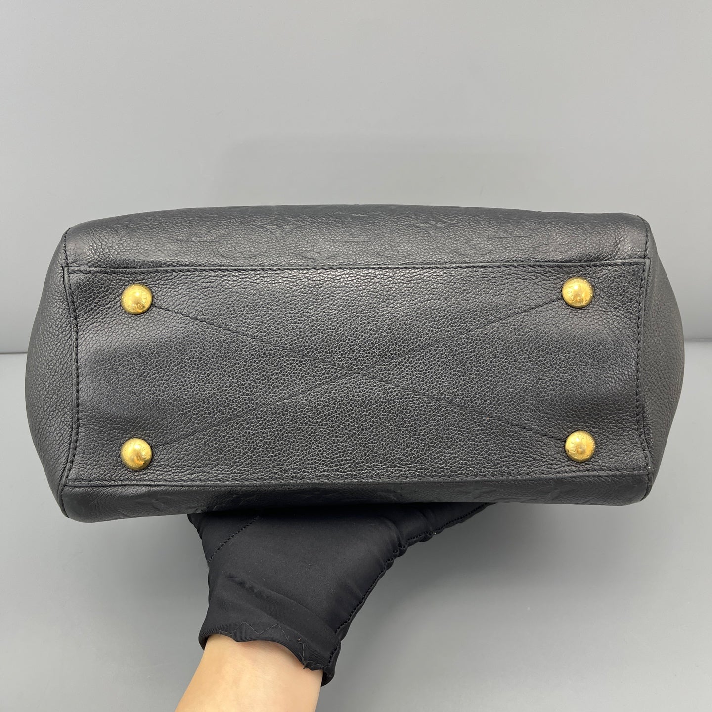 Louis Vuitton - Montaigne BB - Leather - Black - (mini)