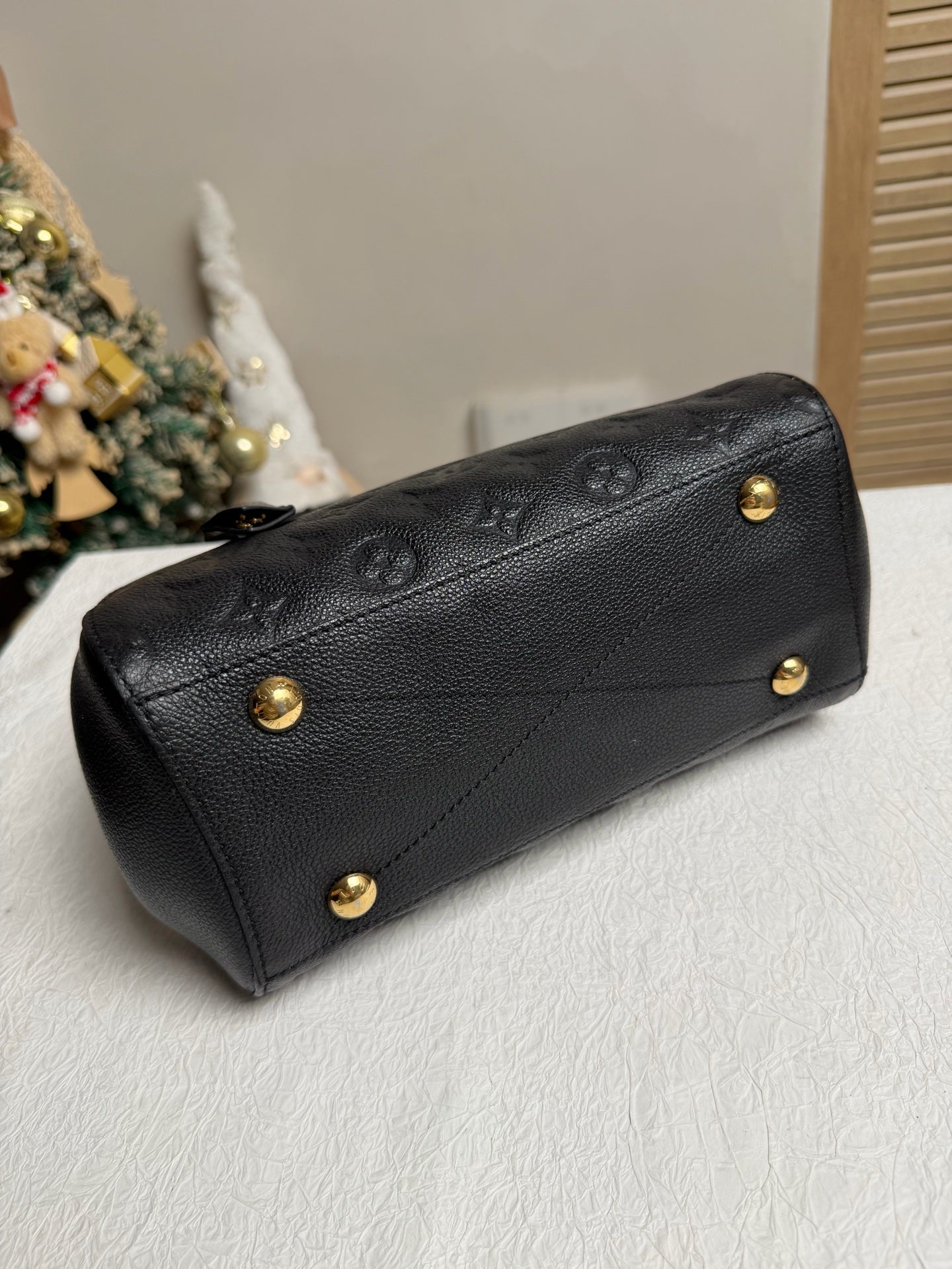 Louis Vuitton - Montaigne BB - Leather - Black - (mini)