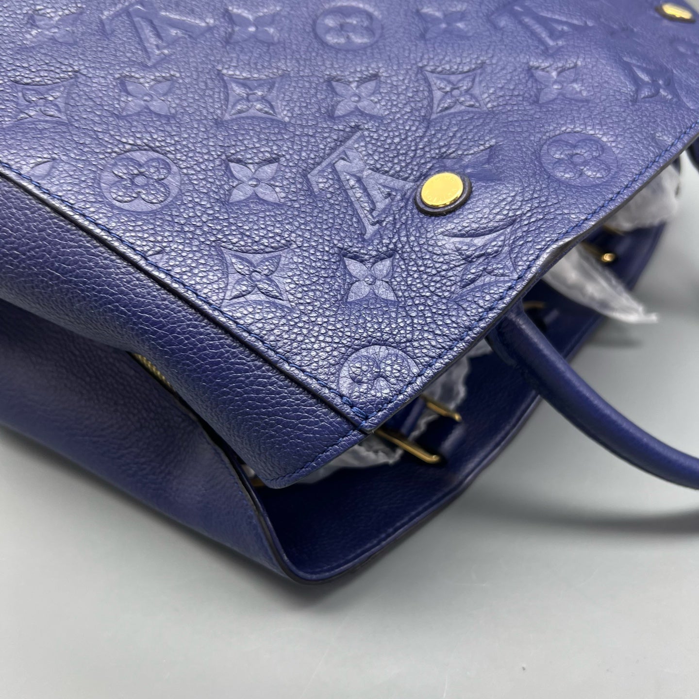 Louis Vuitton - Montaigne BB - Leather - Blue - (small)