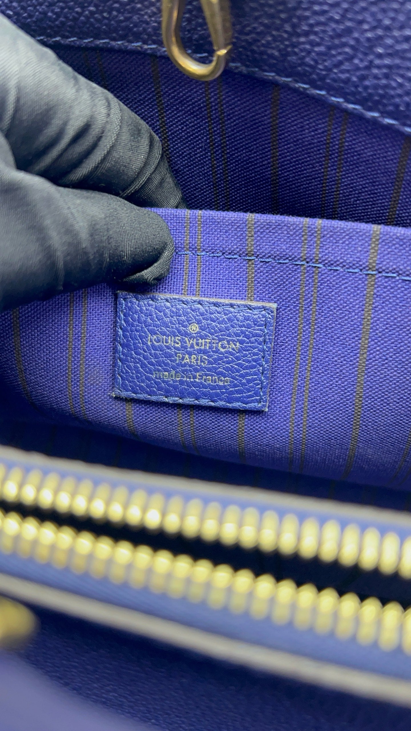 Louis Vuitton - Montaigne BB - Leather - Blue - (small)