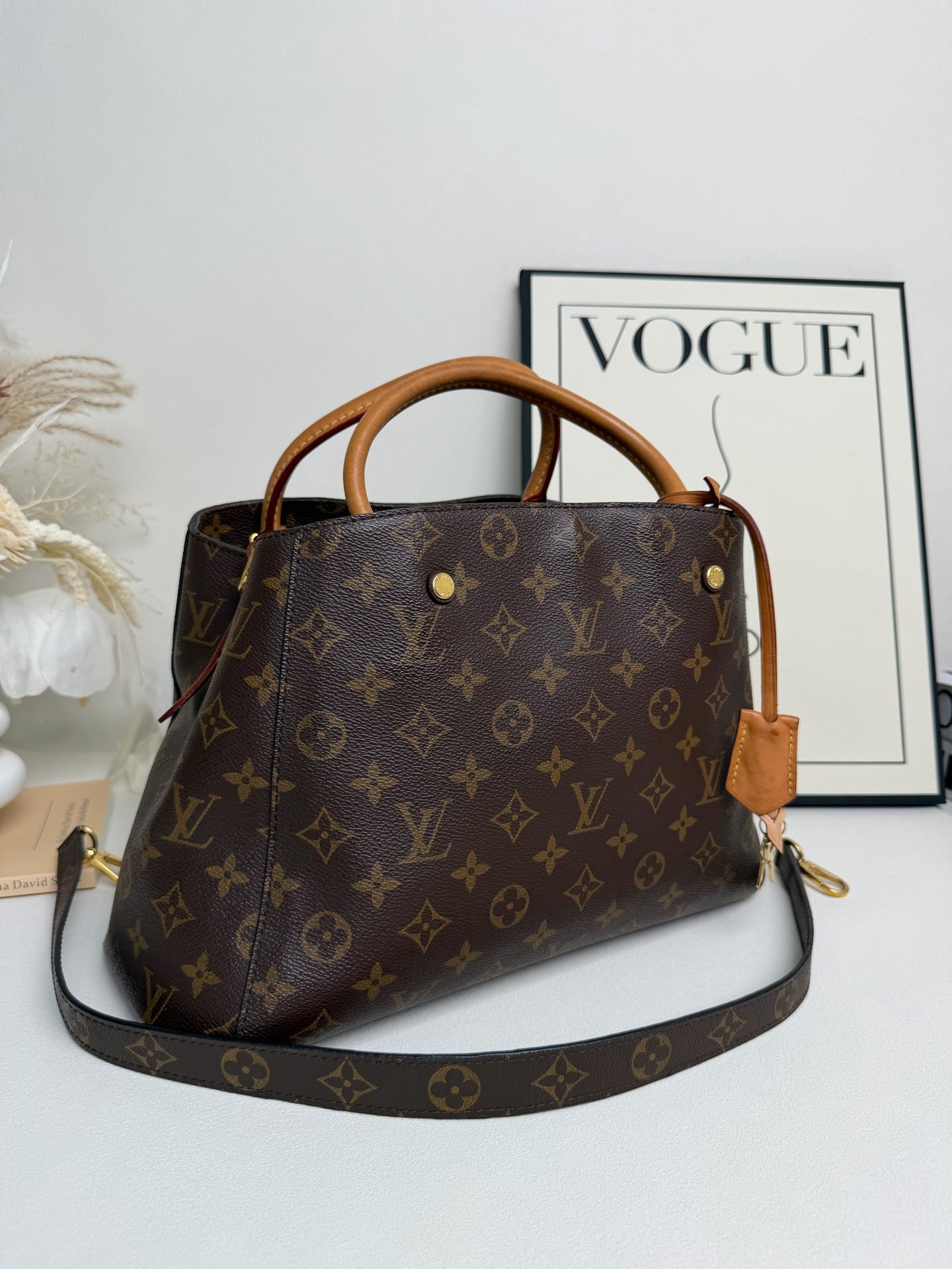 Louis Vuitton - Montaigne BB - Leather - Brown - (BB)