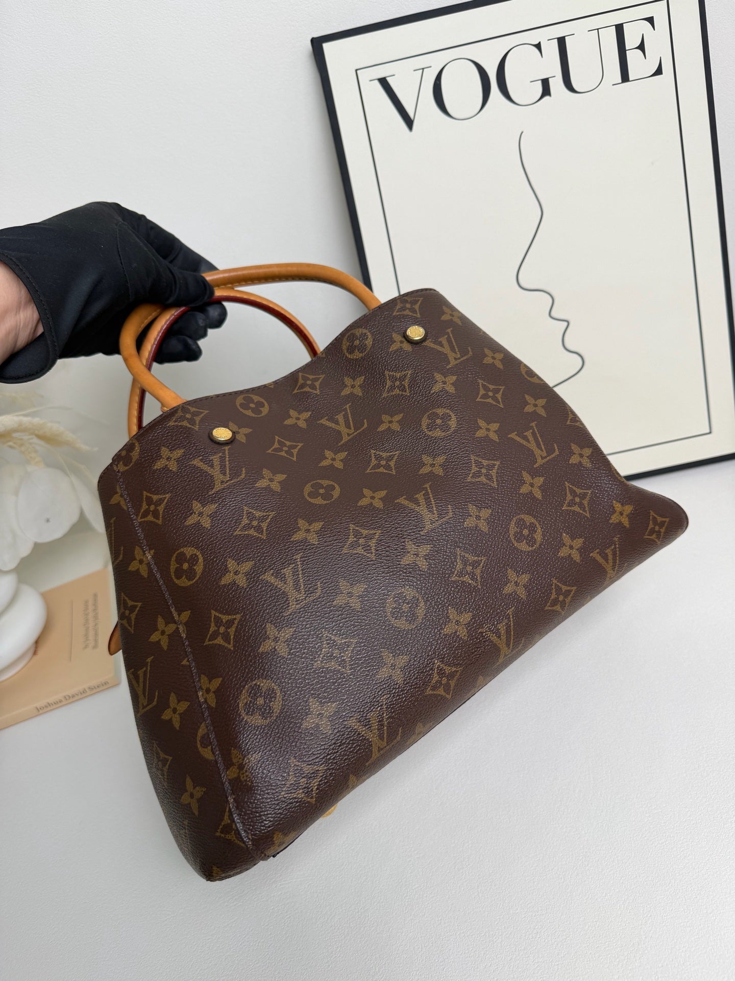 Louis Vuitton - Montaigne BB - Leather - Brown - (BB)