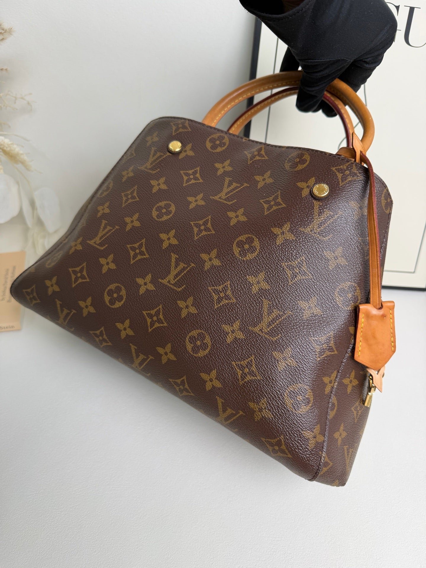 Louis Vuitton - Montaigne BB - Leather - Brown - (BB)