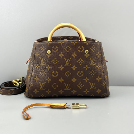 Louis Vuitton - Montaigne BB - Leather - Brown - (small)