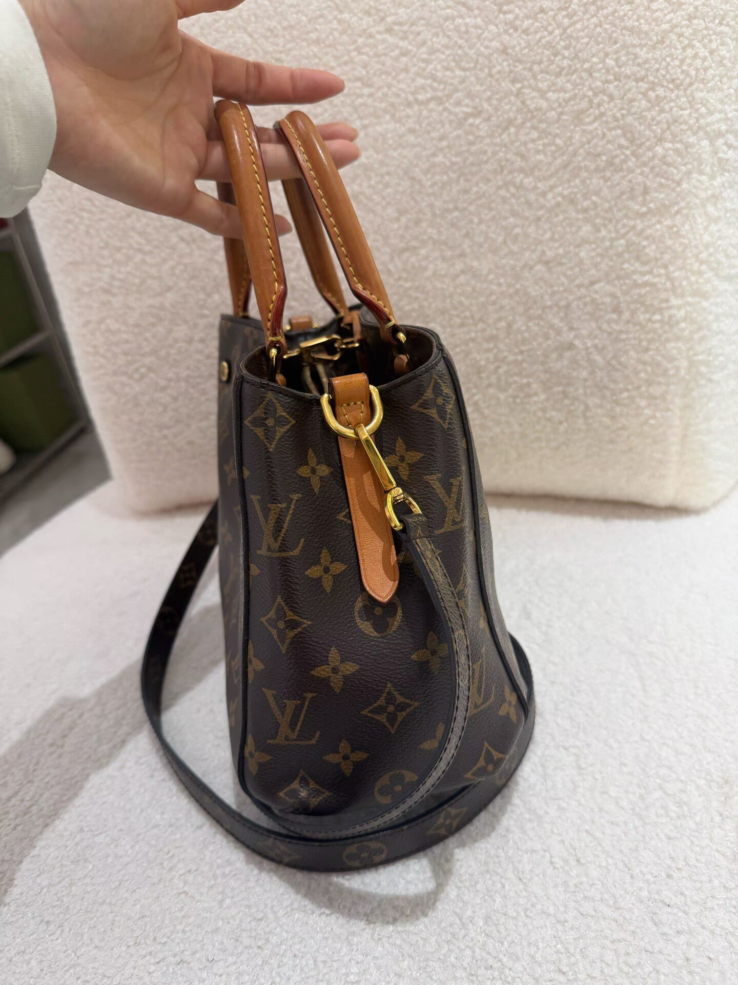 Louis Vuitton - Montaigne BB - Monogram coated canvas and Vachetta leather - Brown - (Mini)
