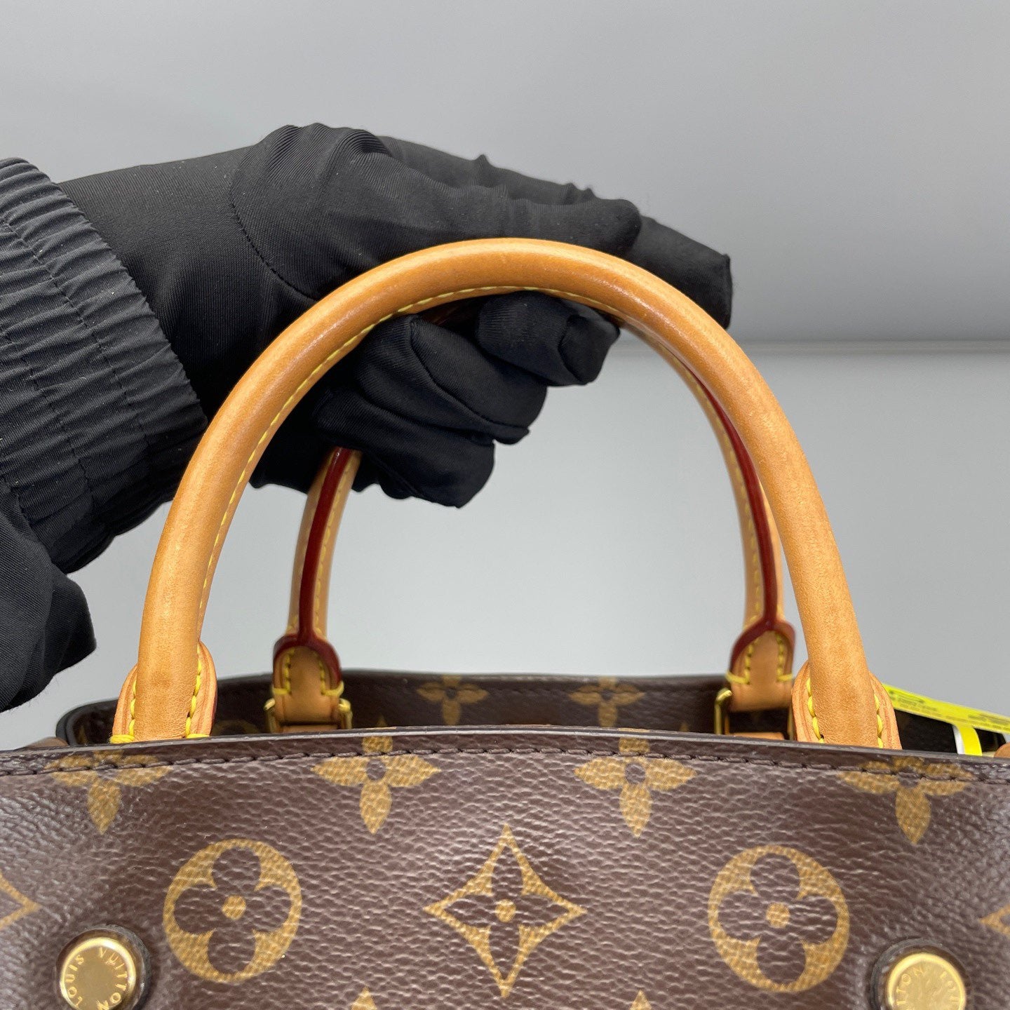 Louis Vuitton - Montaigne BB - Monogram coated canvas and Vachetta leather - Brown with Natural Tan and Gold-Tone Hardware - (Mini)