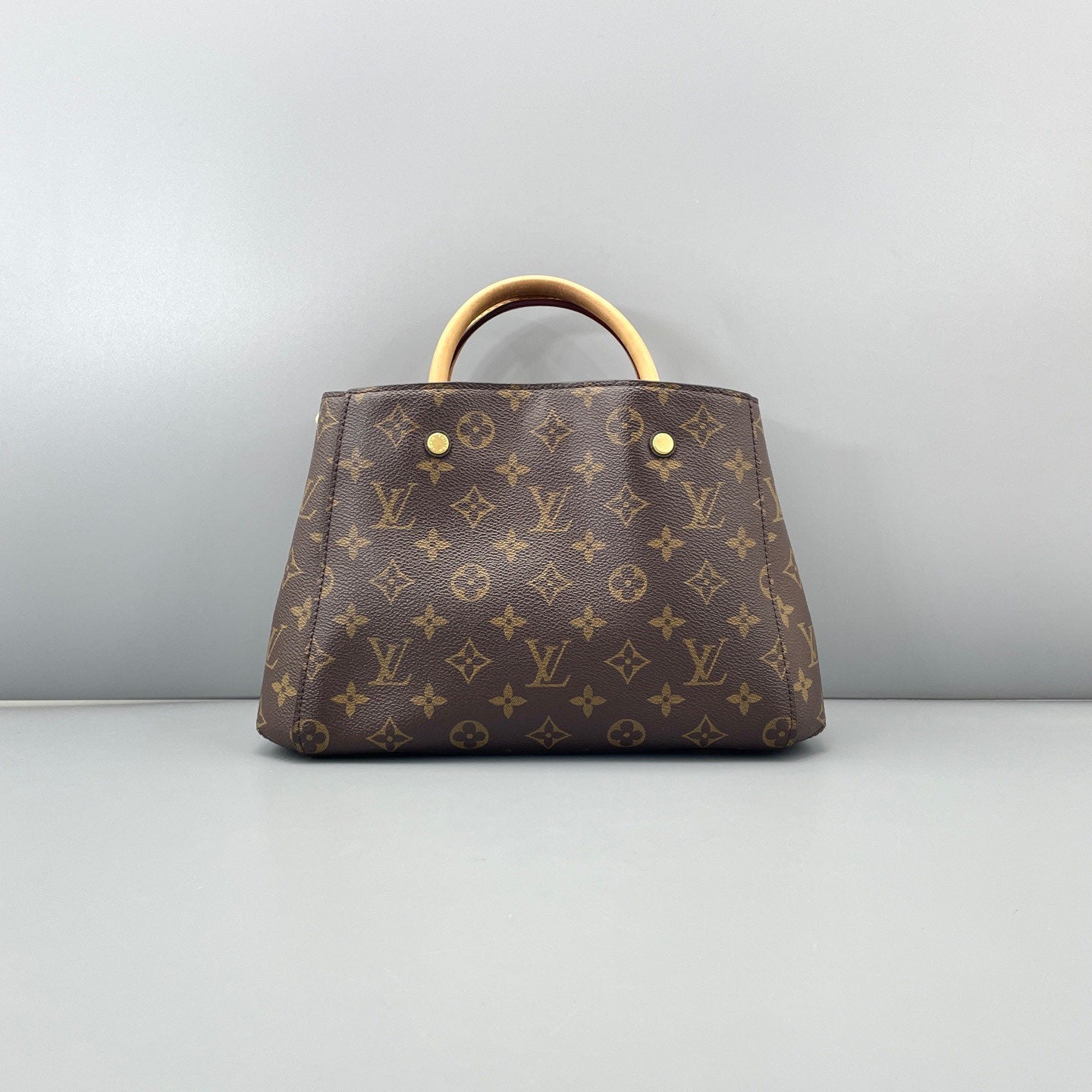 Louis Vuitton - Montaigne BB - Monogram coated canvas with Vachetta leather trim - Brown - (Mini)
