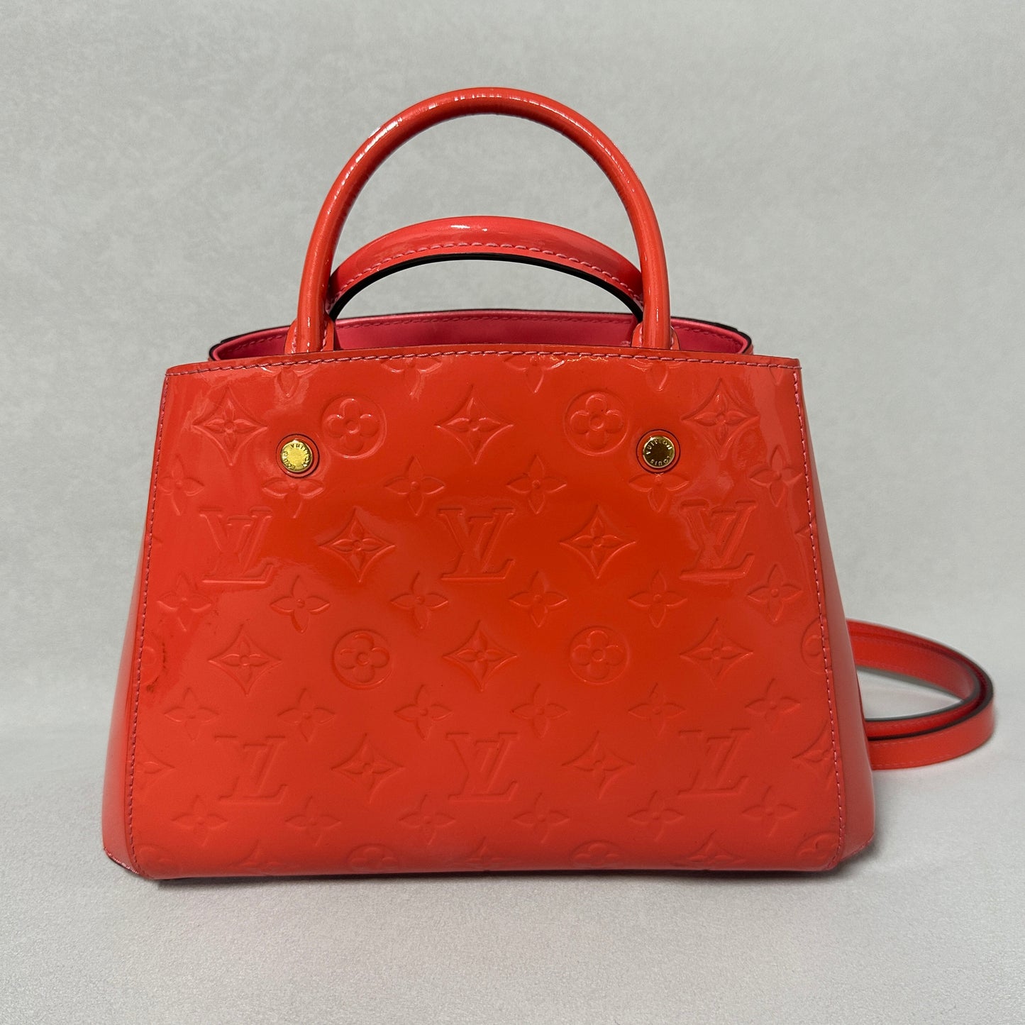 Louis Vuitton - Montaigne BB - Patent leather - Pink - (mini)
