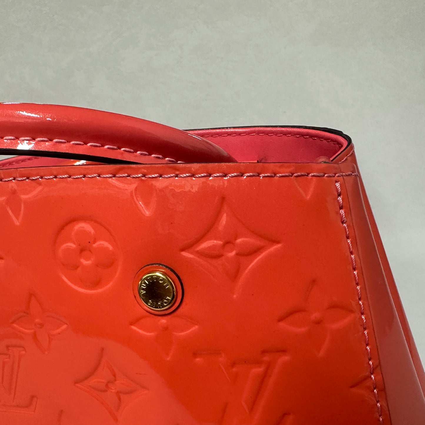 Louis Vuitton - Montaigne BB - Patent leather - Pink - (mini)