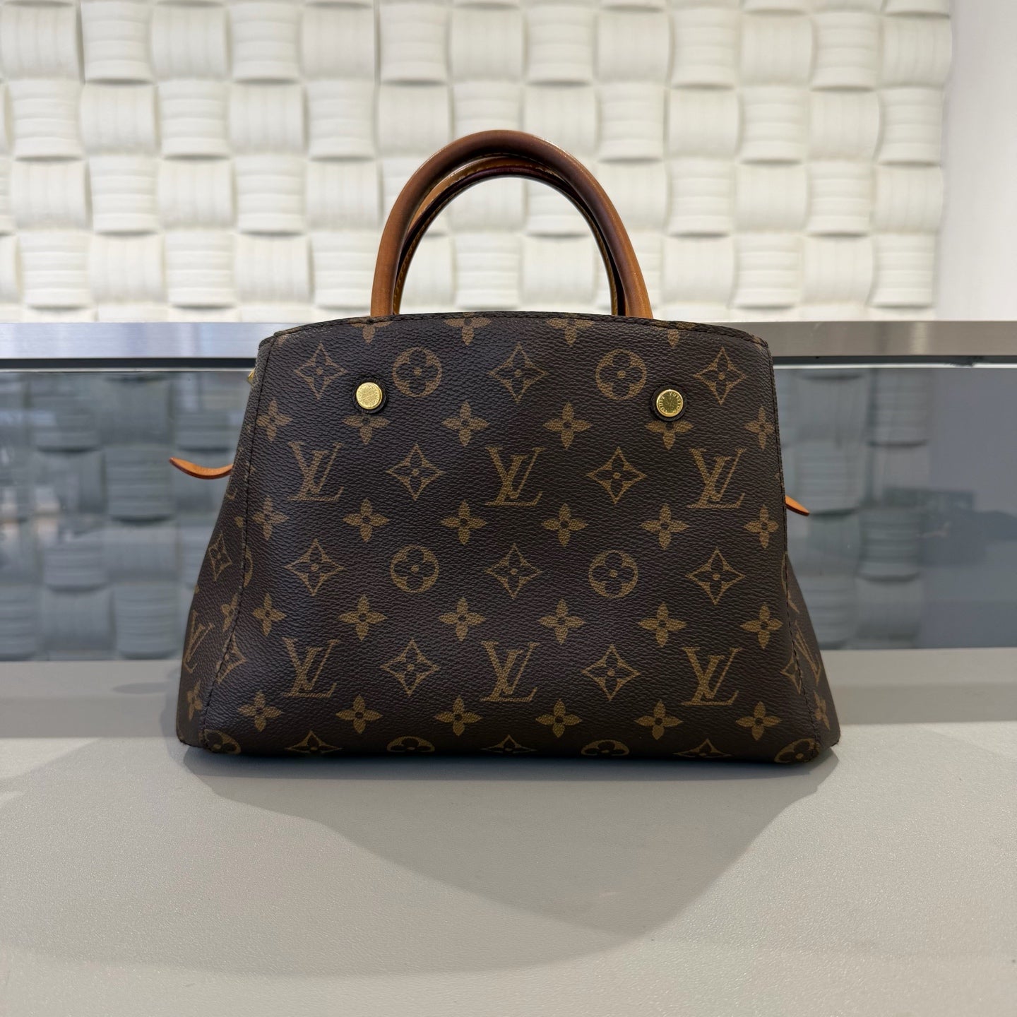Louis Vuitton - Montaigne BB - Synthetic - Brown - (small)