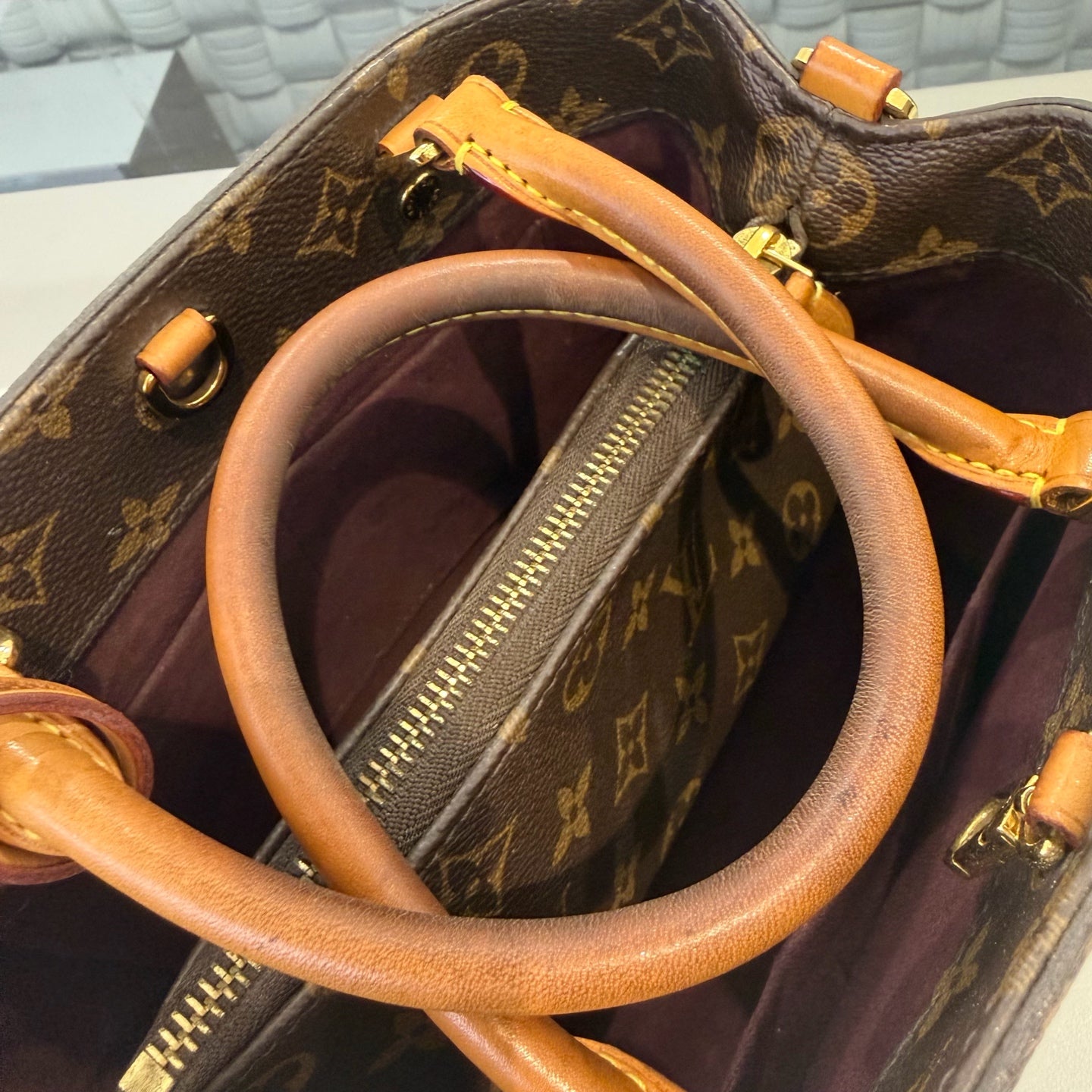 Louis Vuitton - Montaigne BB - Synthetic - Brown - (small)