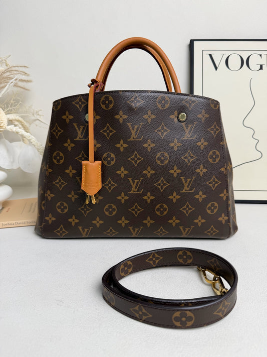 Louis Vuitton - Montaigne - Canvas - Brown - (medium)