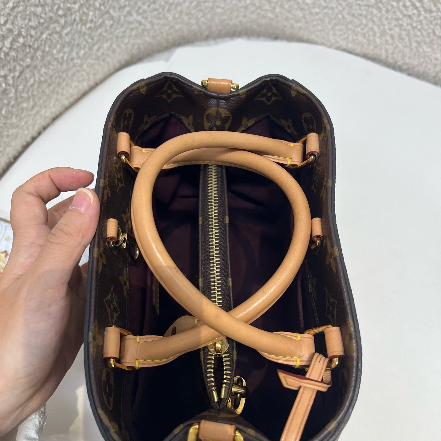 Louis Vuitton - Montaigne - Cloth - Brown - (small)