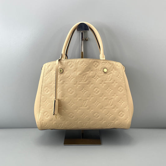 Louis Vuitton - Montaigne - Leather - Beige - (medium)