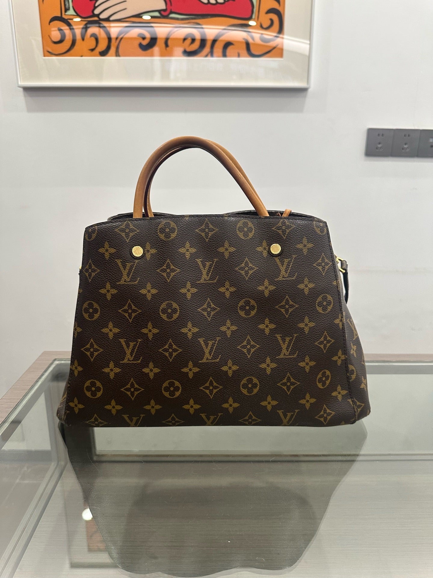 Louis Vuitton - Montaigne - Leather - Brown - (medium)