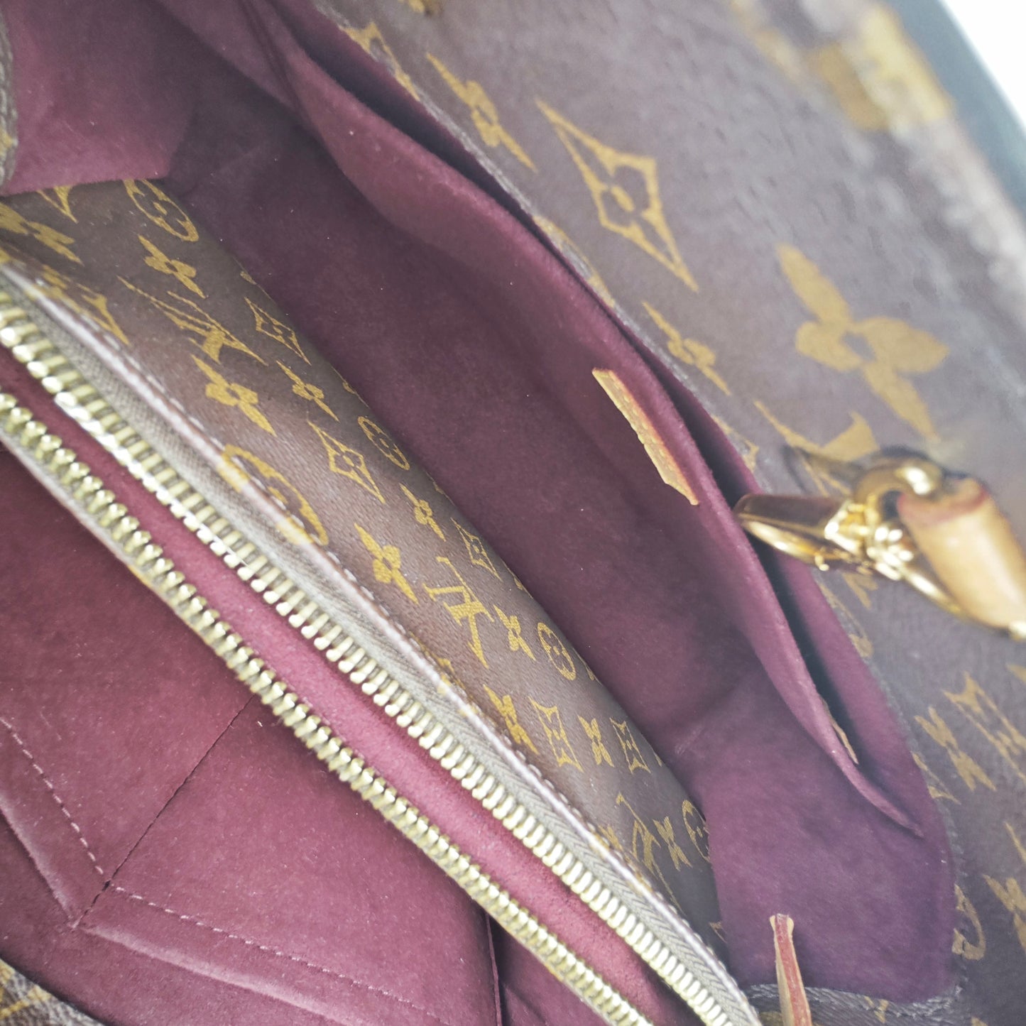Louis Vuitton - Montaigne MM - Monogram canvas with natural cowhide leather trim - Brown - (medium)