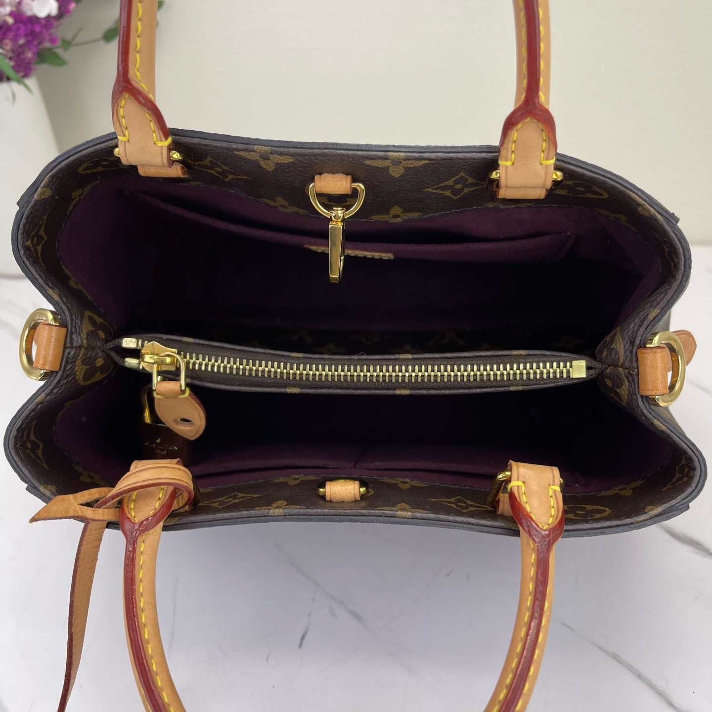 Louis Vuitton - Montaigne - Synthetic - Brown - (mini)