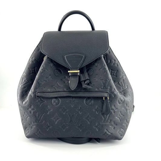 Louis Vuitton - Montsouris - Leather - Black - (medium)