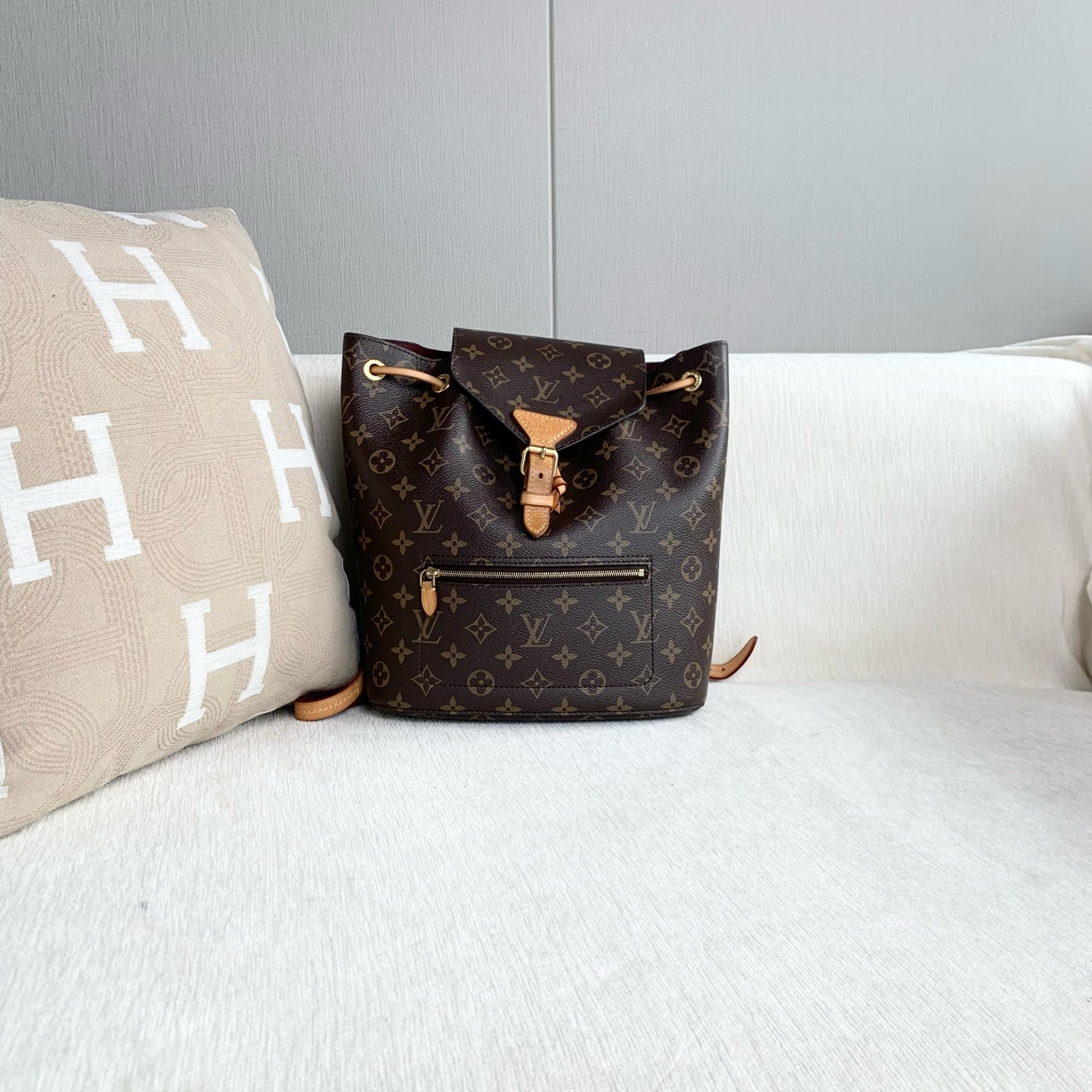 Louis Vuitton - Montsouris - Leather - Brown - (medium)