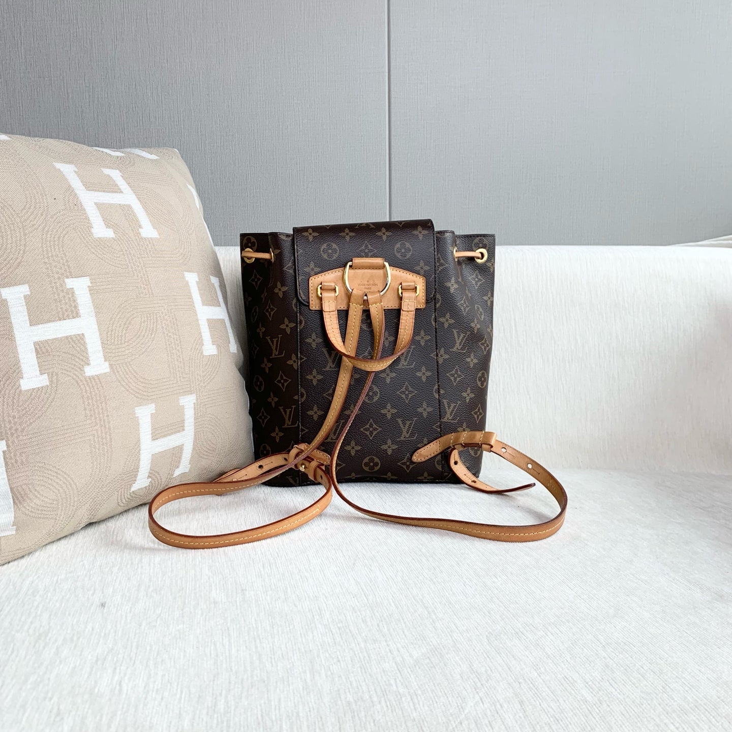 Louis Vuitton - Montsouris - Leather - Brown - (medium)