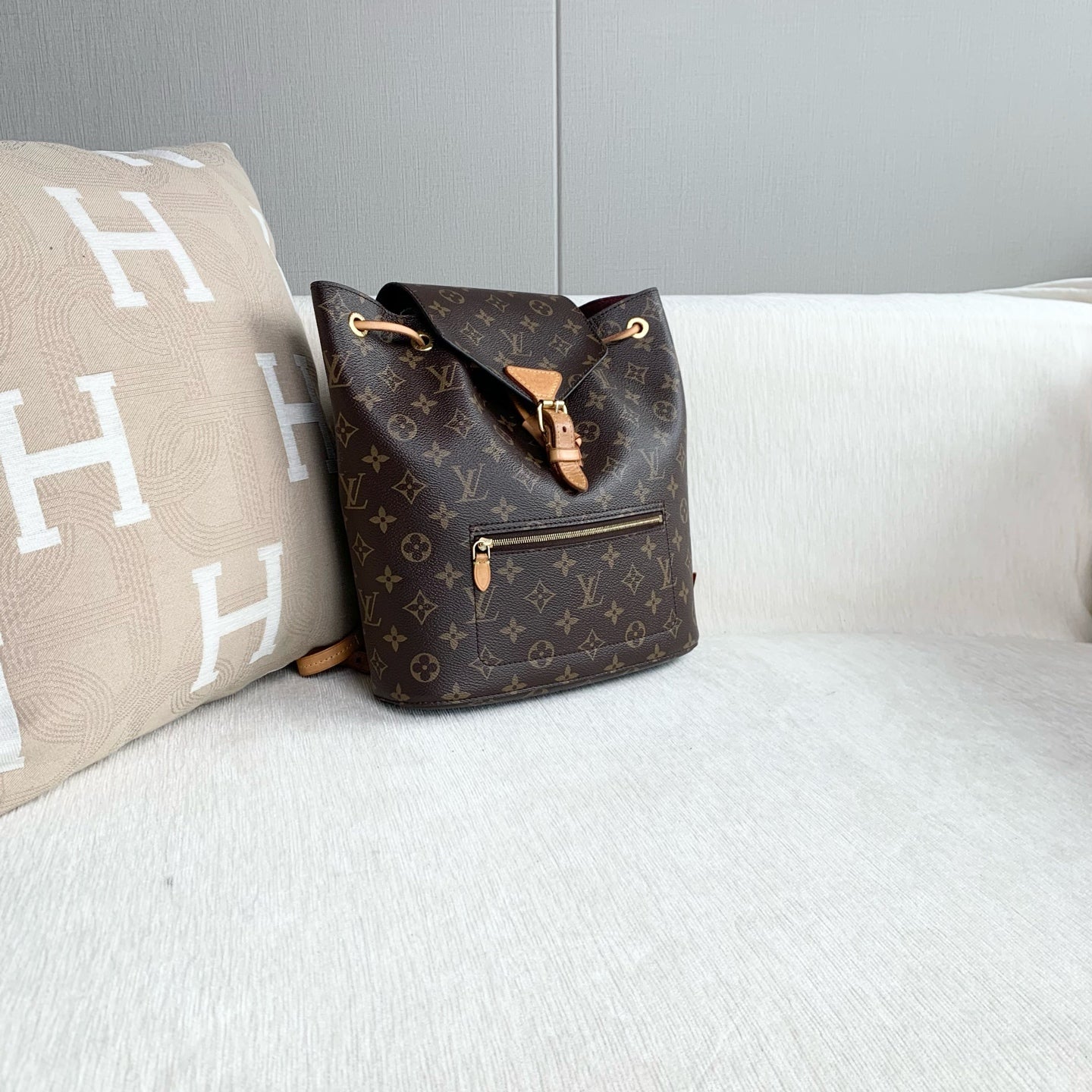 Louis Vuitton - Montsouris - Leather - Brown - (medium)