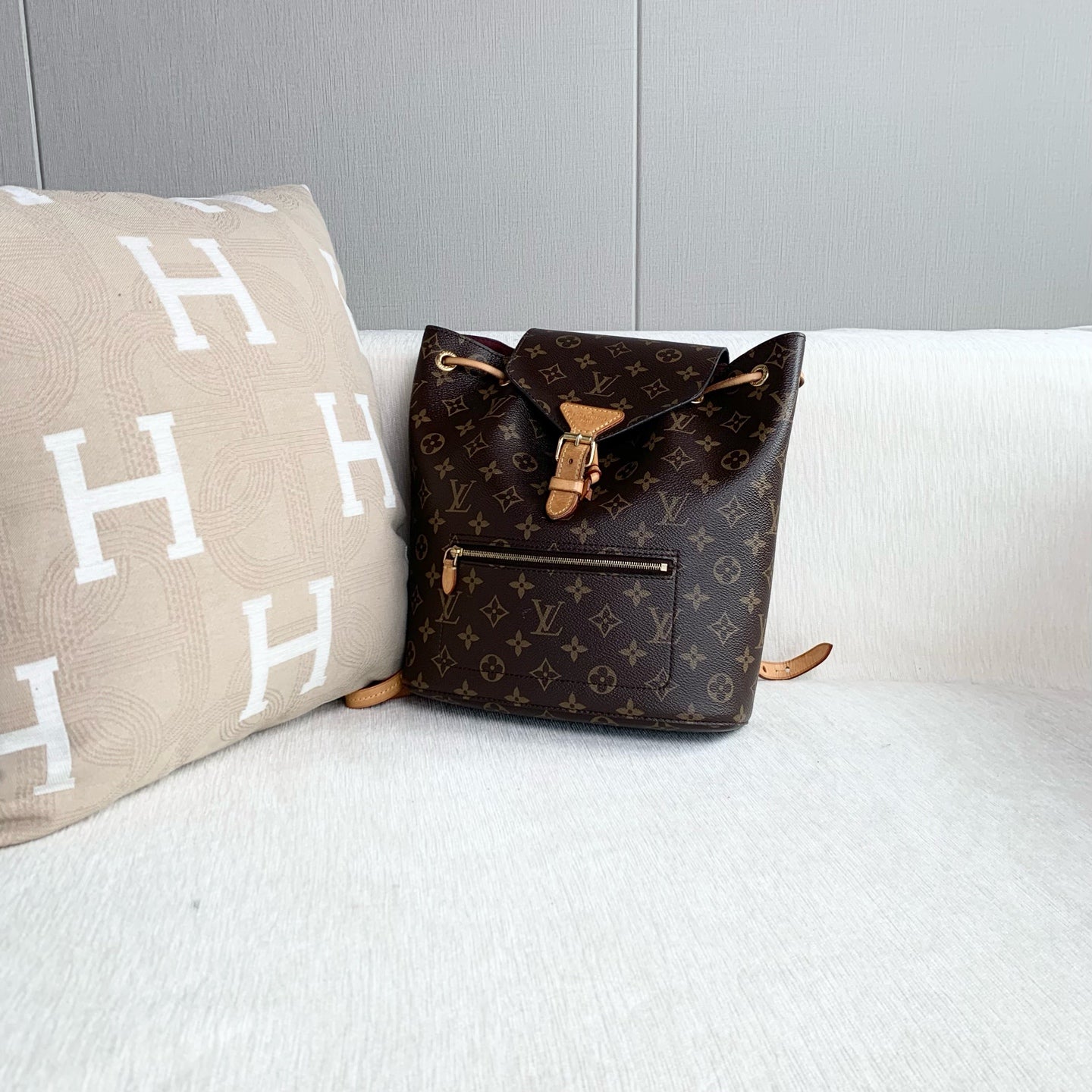 Louis Vuitton - Montsouris - Leather - Brown - (medium)
