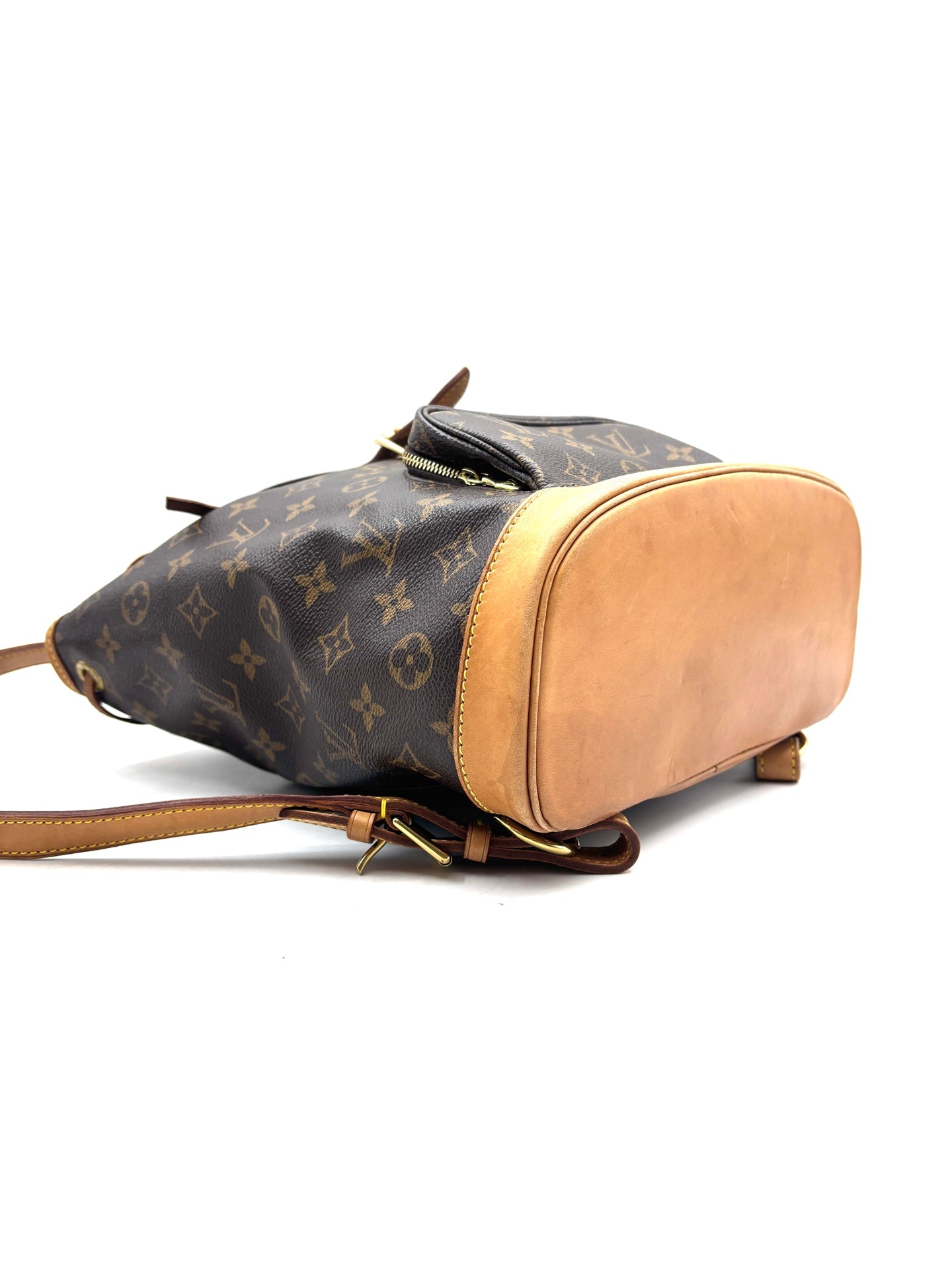Louis Vuitton - Montsouris - Monogram coated canvas with Vachetta leather trim - Brown - (small)