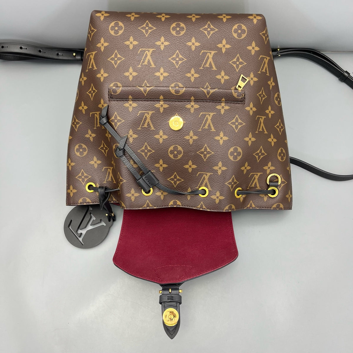 Louis Vuitton - Montsouris PM Backpack - Leather - Brown - (small)