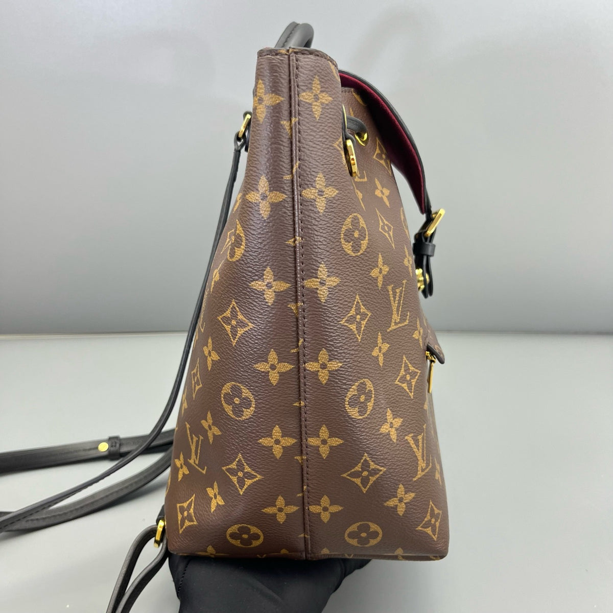Louis Vuitton - Montsouris PM Backpack - Leather - Brown - (small)