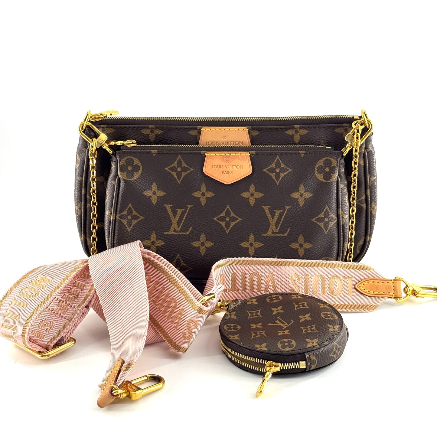 Louis Vuitton - Multi Pochette Accessoires - Leather - Brown - (mini)