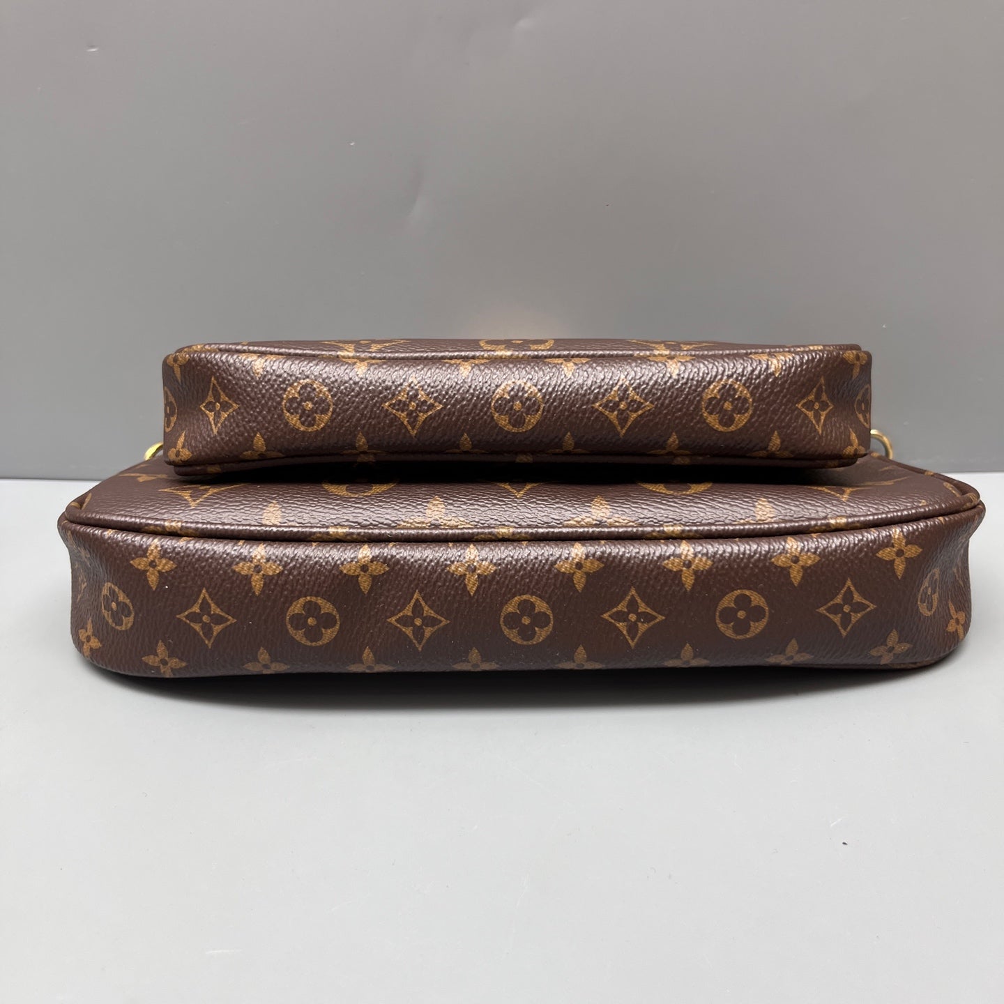Louis Vuitton - Multi Pochette Accessoires - Monogram coated canvas with natural cowhide leather trim and textile strap - Brown - (Small)
