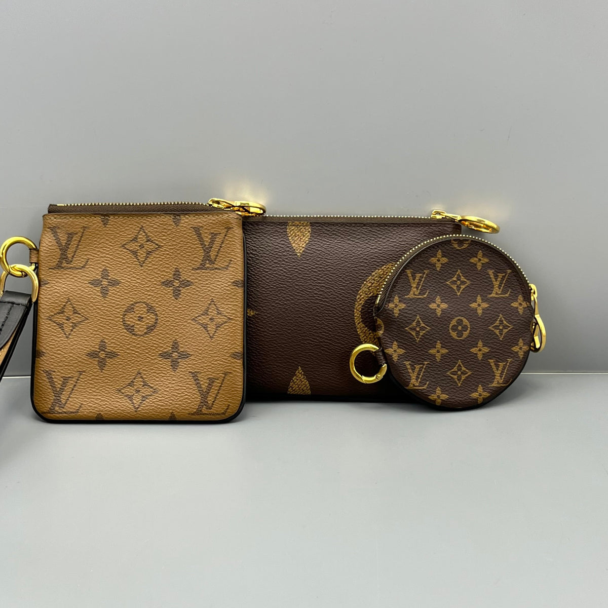 Louis Vuitton - Multi-Pochette Key Pouch Set - Leather - Brown - (mini)