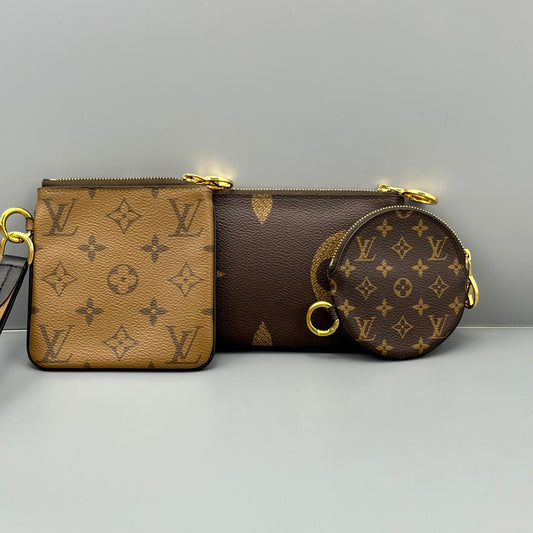 Louis Vuitton - Multi-Pochette Key Pouch Set - Leather - Brown - (mini)