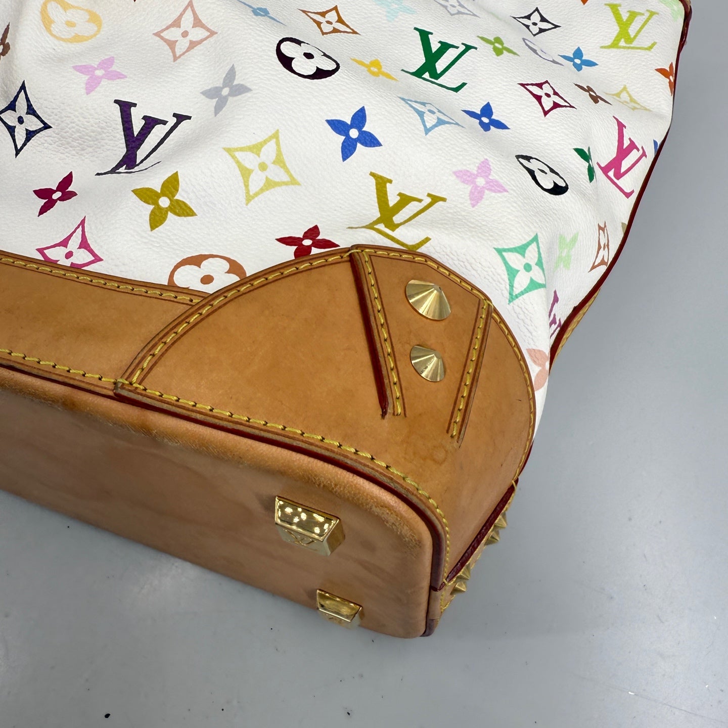 Louis Vuitton - Murakami White Multicolor Palladium Tote - Leather - Multicolour - (Medium)