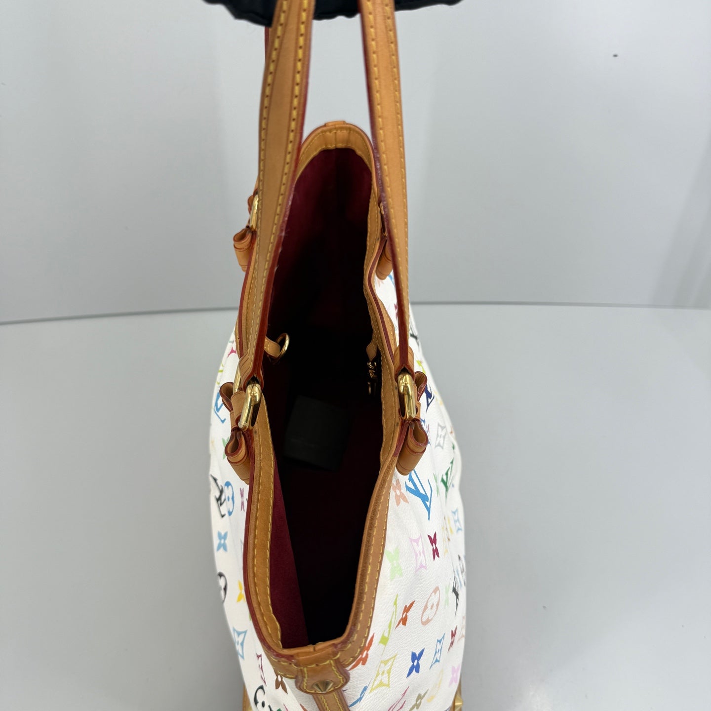 Louis Vuitton - Murakami White Multicolor Palladium Tote - Leather - Multicolour - (Medium)