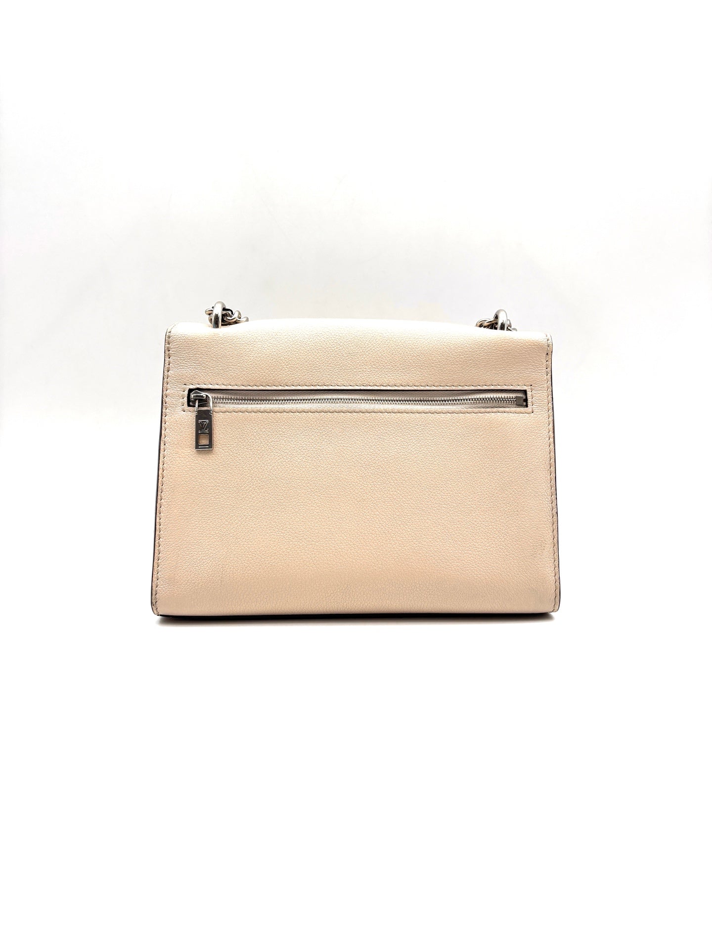 Louis Vuitton - MyLockme Envelope Bag - Grained cowhide leather - Beige, Light Brown, and Burgundy with Silver-Tone Hardware - (small)