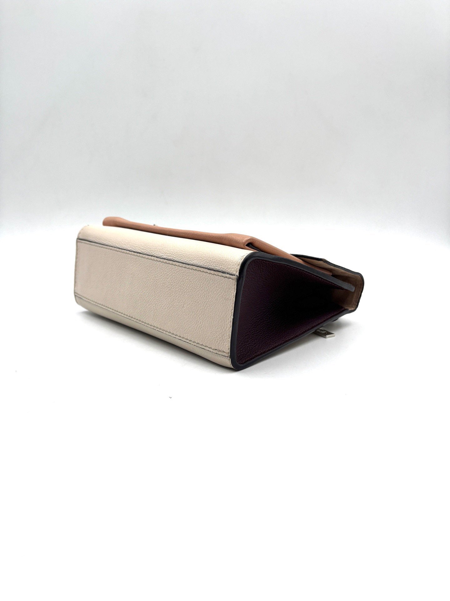 Louis Vuitton - Mylockme - Grained cowhide leather - Beige, Cream, and Burgundy - (Small)
