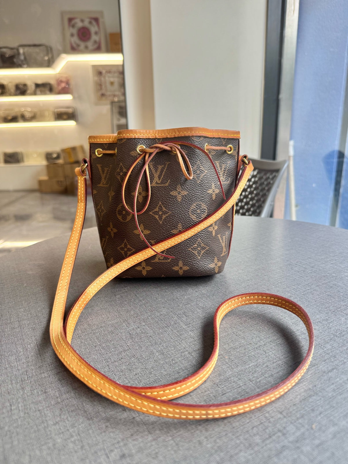 Louis Vuitton - Nano Noe - Cloth - Brown - (mini)