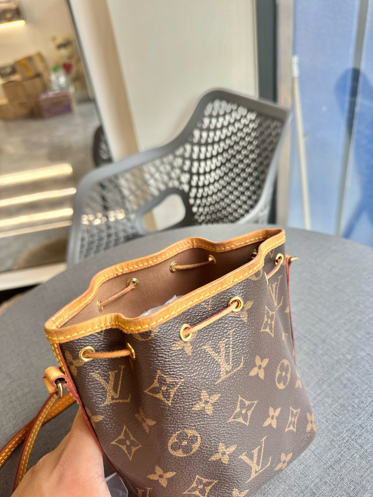 Louis Vuitton - Nano Noe - Cloth - Brown - (mini)