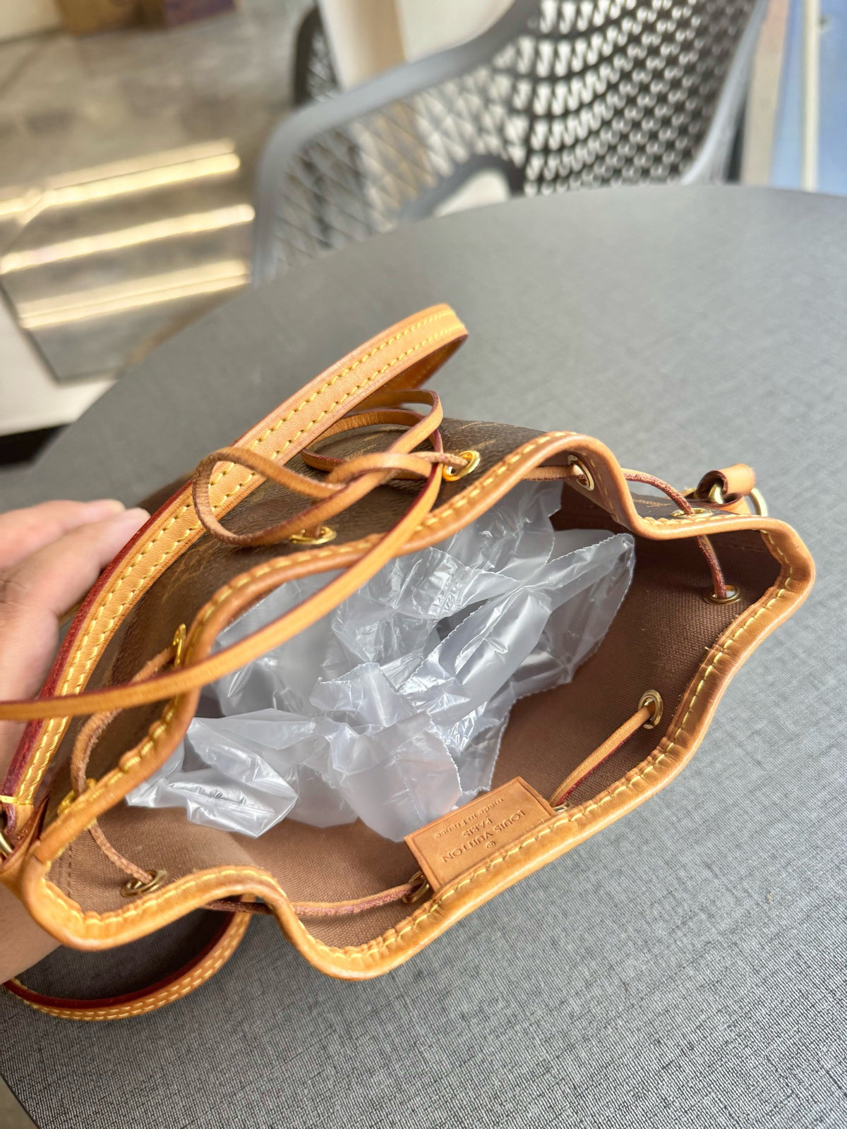 Louis Vuitton - Nano Noe - Cloth - Brown - (mini)