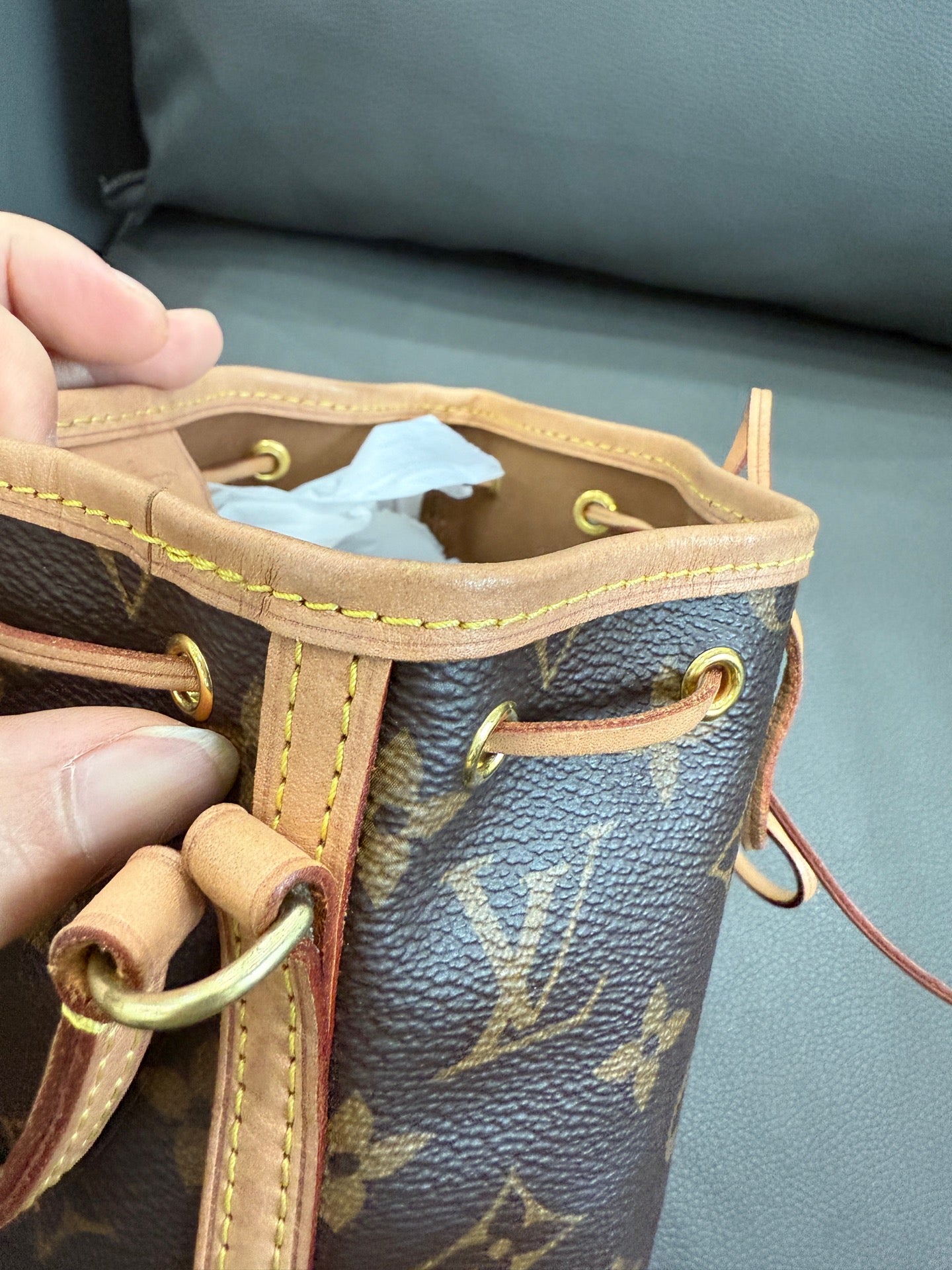 Louis Vuitton - Nano Noé - Leather - Brown - (mini)