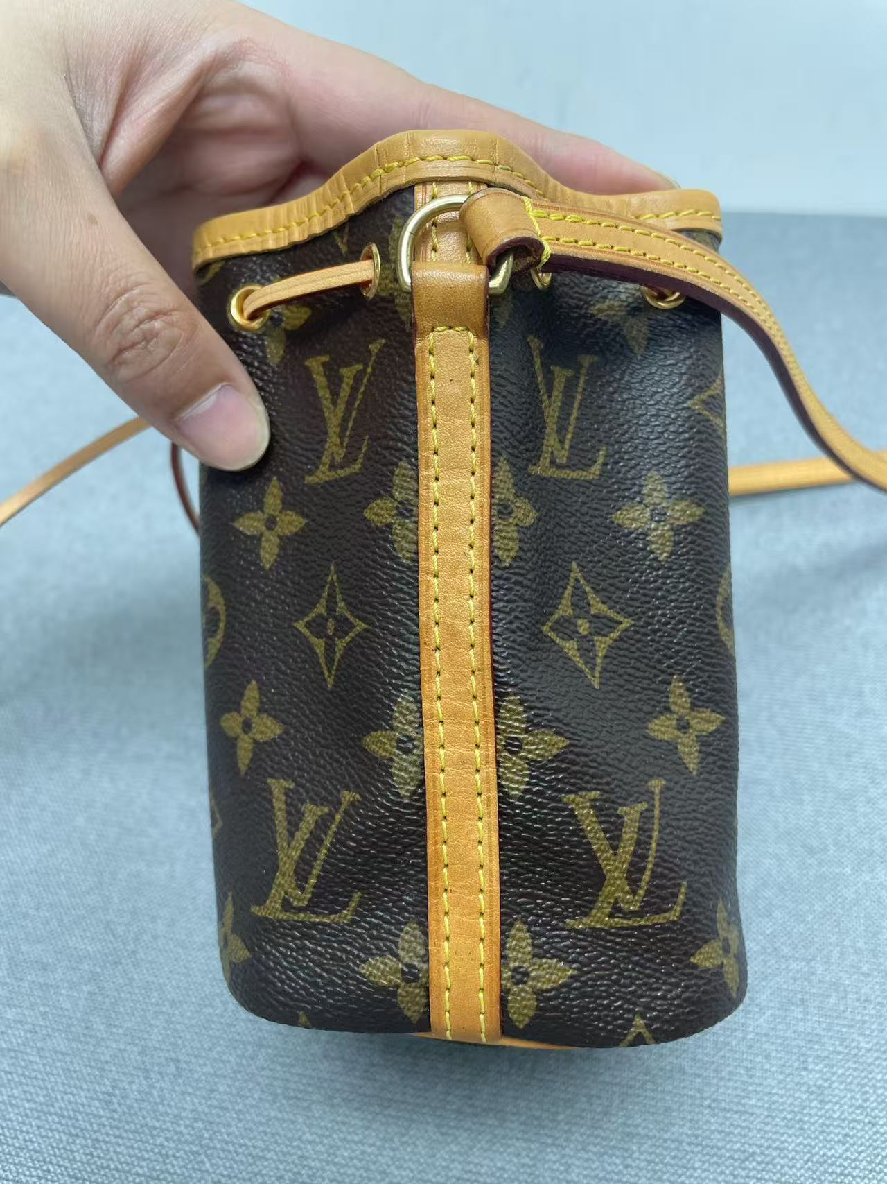 Louis Vuitton - Nano Noé - Monogram coated canvas and Vachetta leather - Brown - (mini)